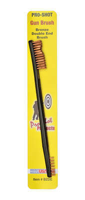 Cleaning Equipment Pro Shot Products Bronze PRO-SHOT GUN BRUSH DOUBLE END BRONZE